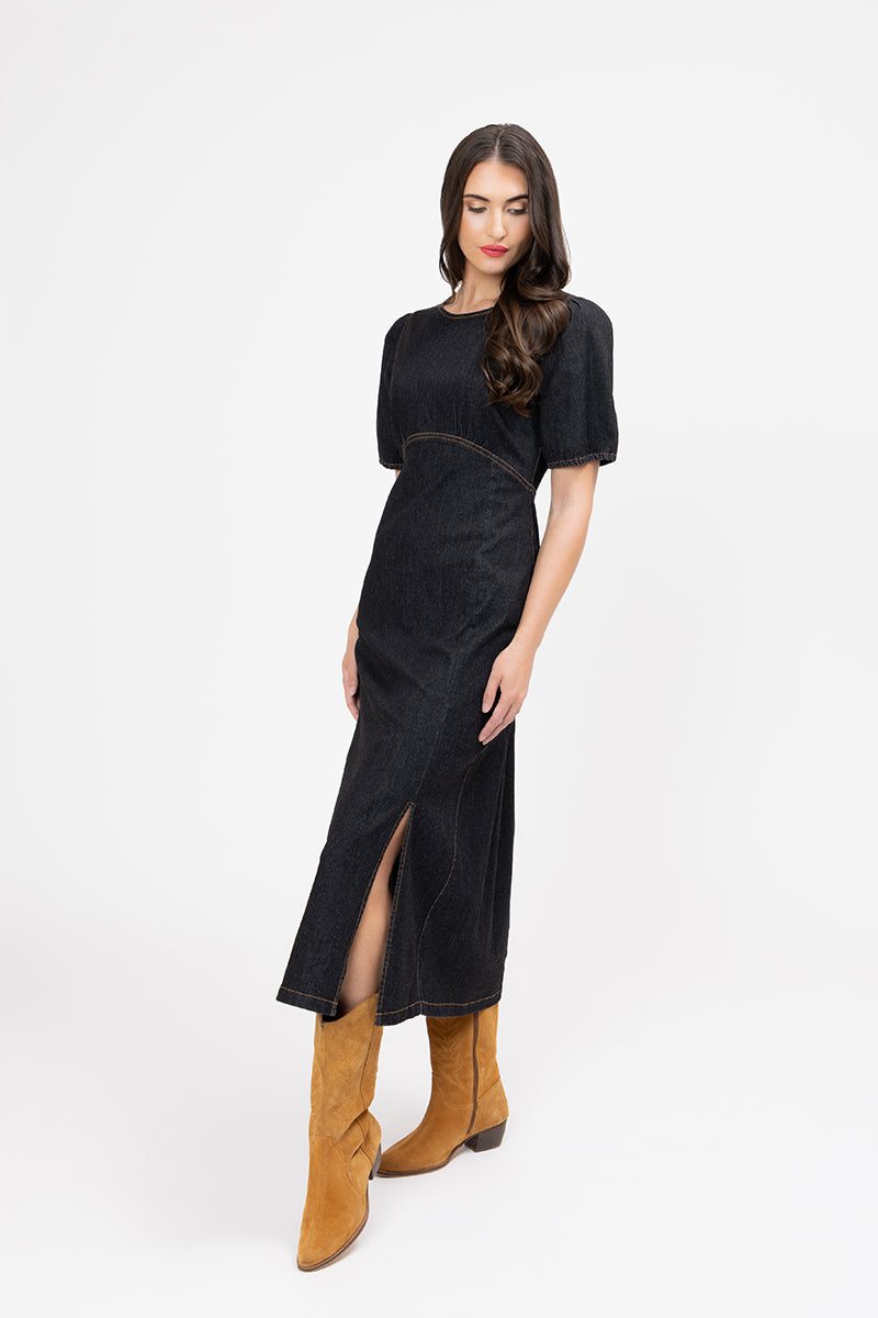 Leila + Luca Maya Dress - Washed Black