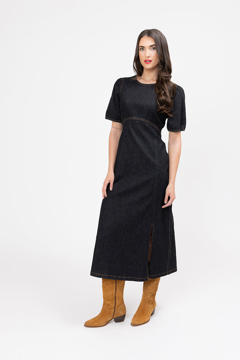 Leila + Luca Maya Dress - Washed Black