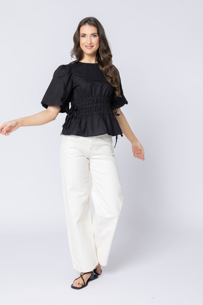 Leila + Luca Royal Top - Black