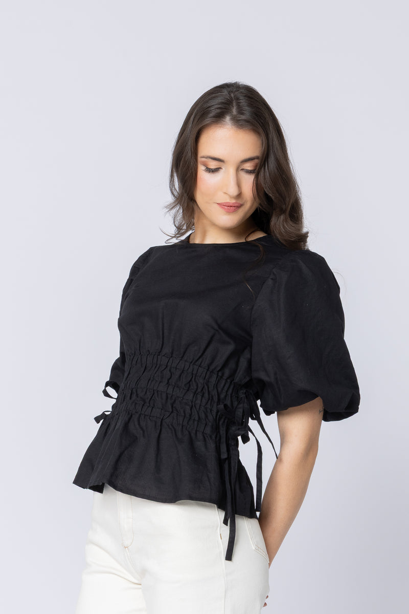 Leila + Luca Royal Top - Black