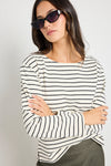 RE: Union Maple Black Stripe Boatneck LS Top - Black Stripe