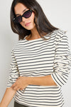 RE: Union Maple Black Stripe Boatneck LS Top - Black Stripe