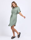 Foxwood Willow Shirt Dress - Iceberg Green