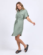 Foxwood Willow Shirt Dress - Iceberg Green