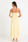 Ivy + Jack Offshore Butter Shirred Cotton Strappy Maxi Dress