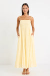 Ivy + Jack Offshore Butter Shirred Cotton Strappy Maxi Dress