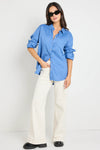 RE: Union Optimum True Blue Linen Oversized Shirt - True Blue