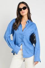 RE: Union Optimum True Blue Linen Oversized Shirt - True Blue