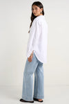 RE: Union Optimum White Linen Oversized Shirt - White