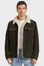 Academy Brand Quincy Cord Jacket - Forest Green
