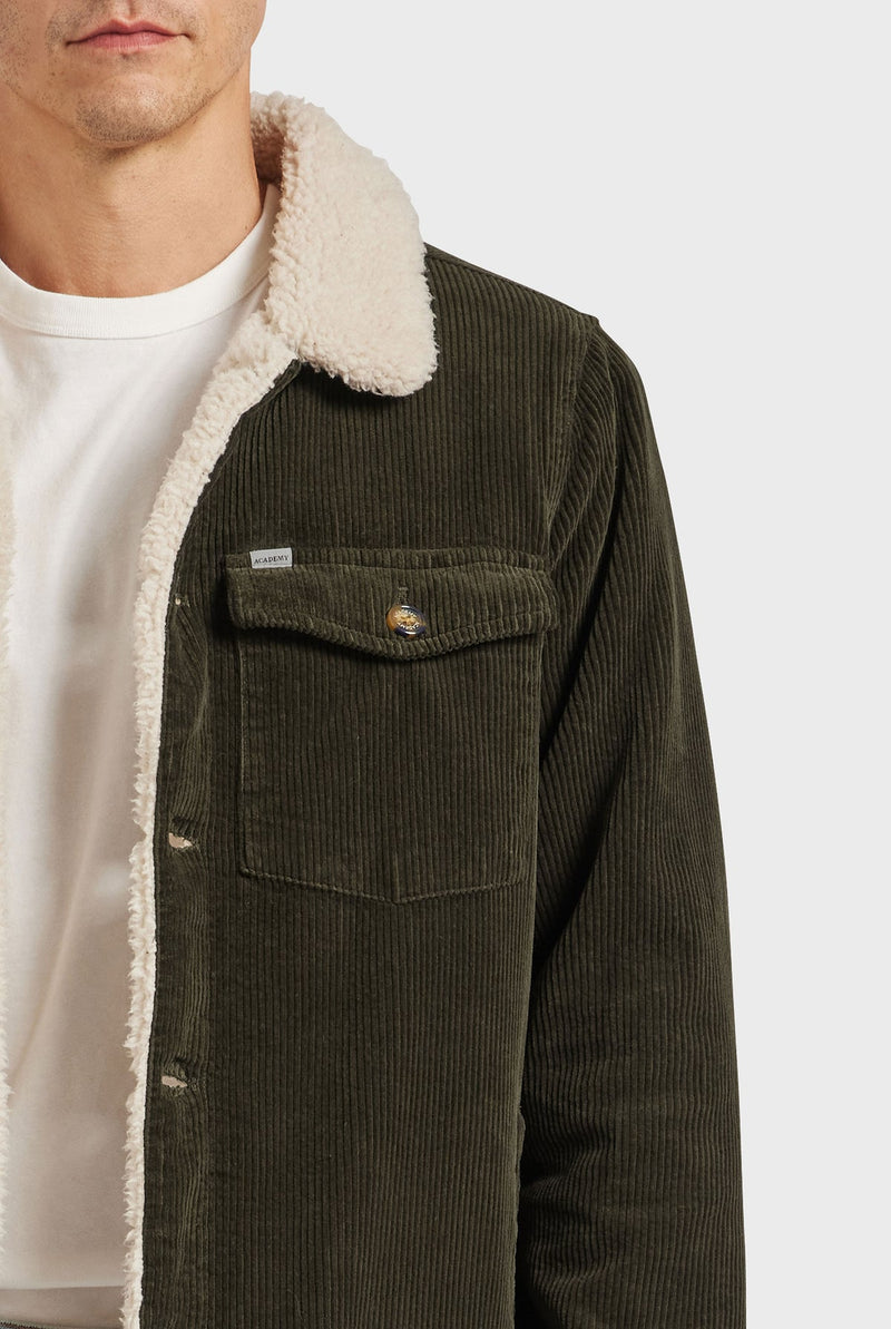 Academy Brand Quincy Cord Jacket - Forest Green