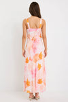 By Rosa Romance Sunset Print Strappy Floaty Maxi Dress