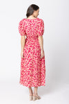 Seeking Lola Skillfull Midi Dress - Rosette Burst