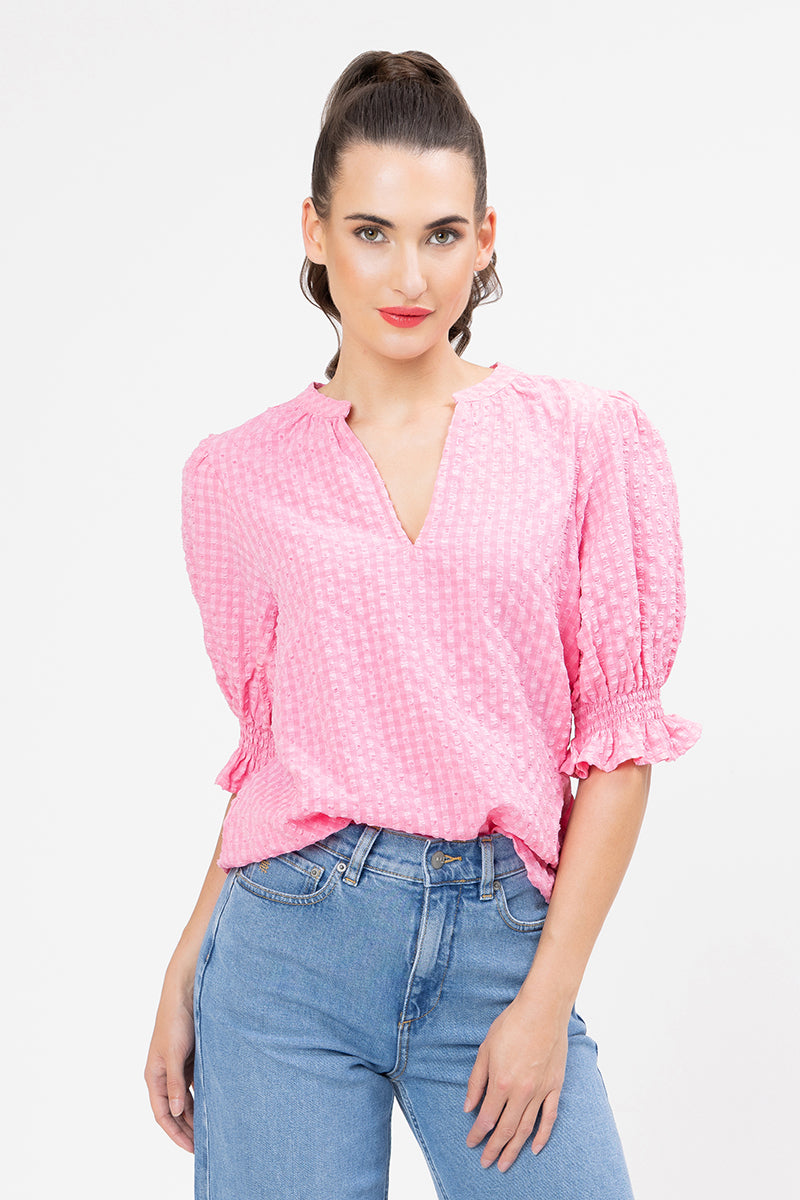 Seeking Lola Relaxed Butterfly Top - Lolly Check