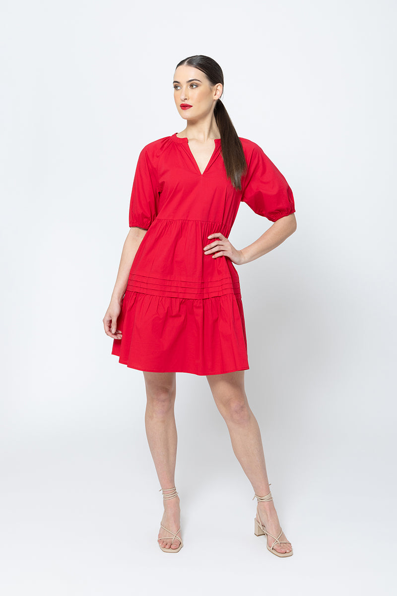 Seeking Lola Courageous Mini Dress - Ruby