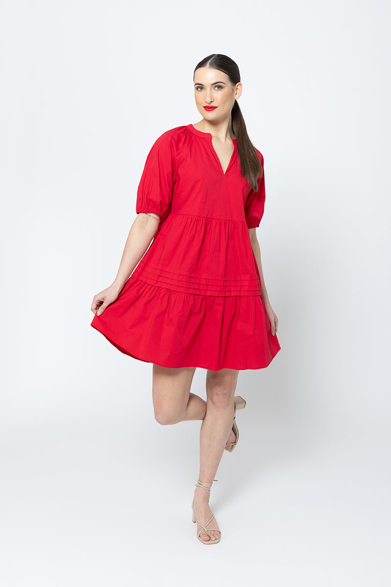 Seeking Lola Courageous Mini Dress - Ruby