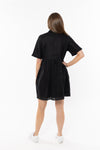 Seeking Lola Easy Breezy Dress - Black Linen