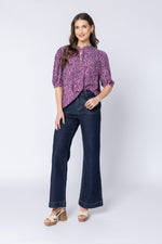 Seeking Lola Hopeful Top - Animal Navy Pink