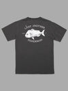 Just Another Fisherman Snapper Logo Tee - Aged Washed Black