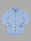 Just Another Fisherman Stamp Denim Work Shirt - Light Blue