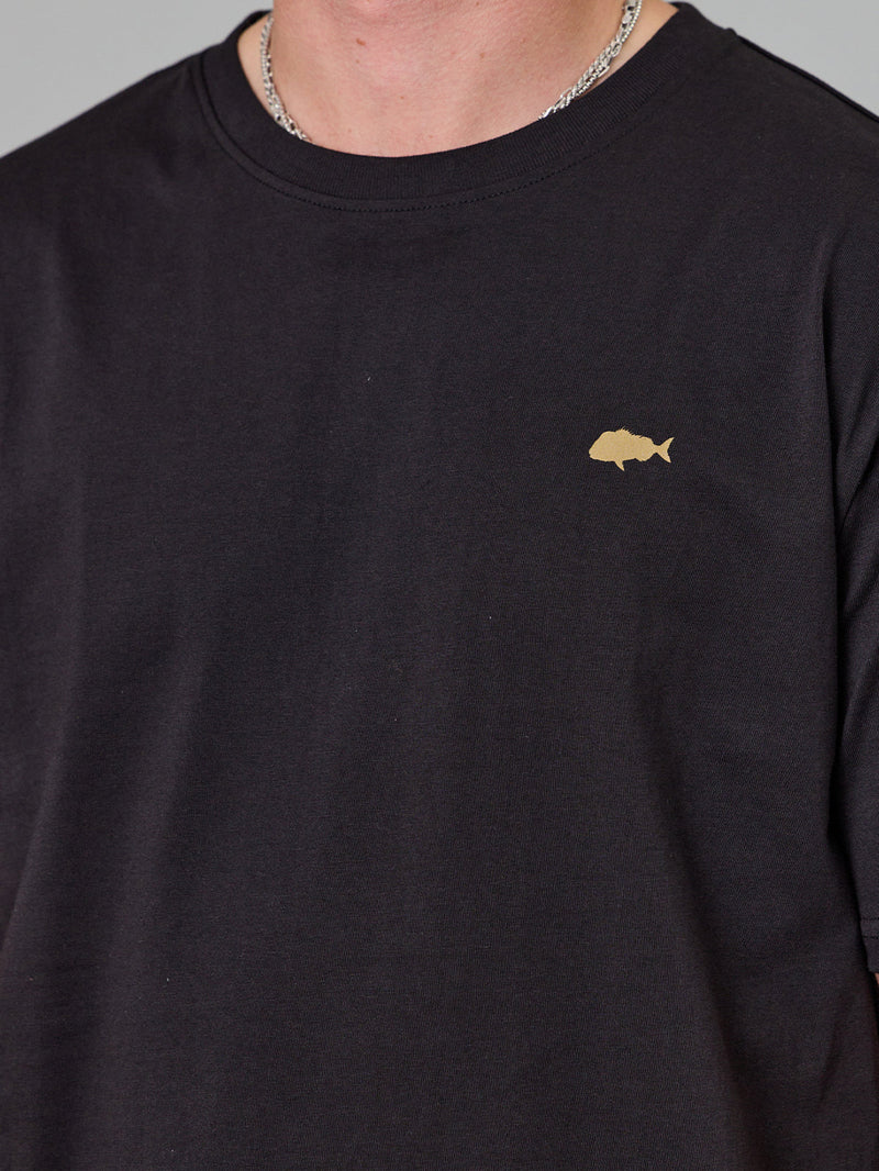 Just Another Fisherman Stamp Sea Tee - Black