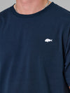 Just Another Fisherman Stamp Sea Tee - Navy