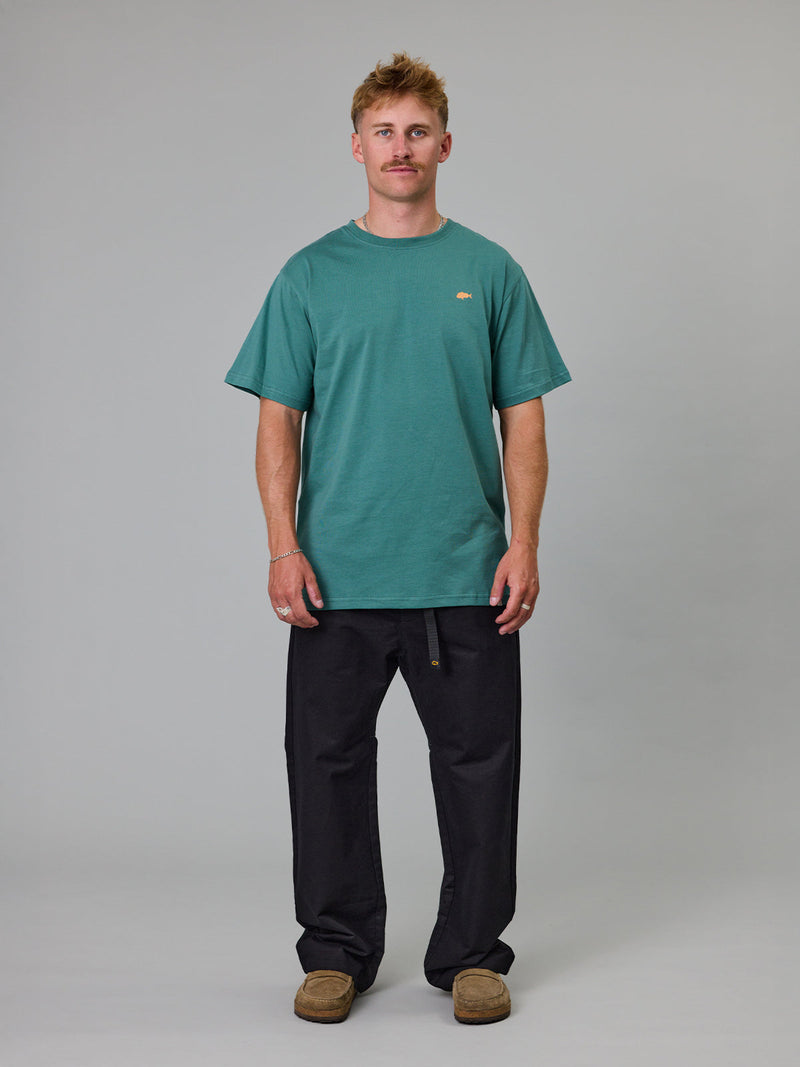 Just Another Fisherman Stamp Sea Tee - Vintage Teal