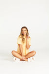 Sass Indie PJ Separates Set - Yellow/Pink Stripe