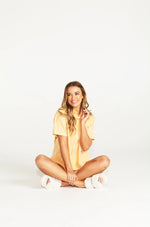 Sass Indie PJ Separates Set - Yellow/Pink Stripe