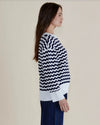 Betty Basics Ember Knit Jumper - Navy White Stripe