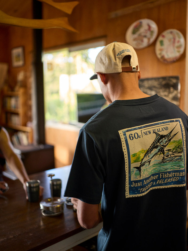 Just Another Fisherman Tagged & Released Sea Tee - Navy