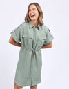 Foxwood Willow Shirt Dress - Iceberg Green