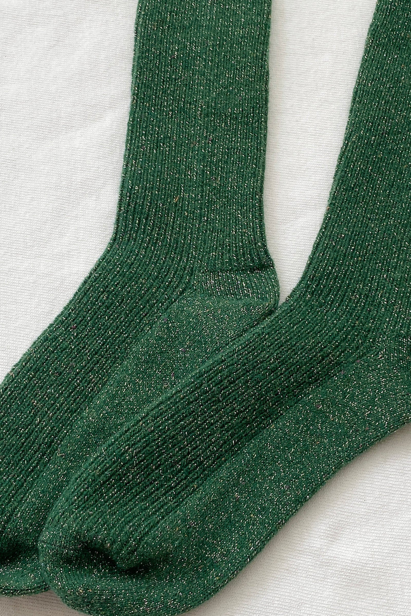 Le Bon Shoppe Winter Sparkle Socks - Evergreen