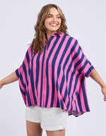Elm Palermo Stripe Shirt - Blue/Pink