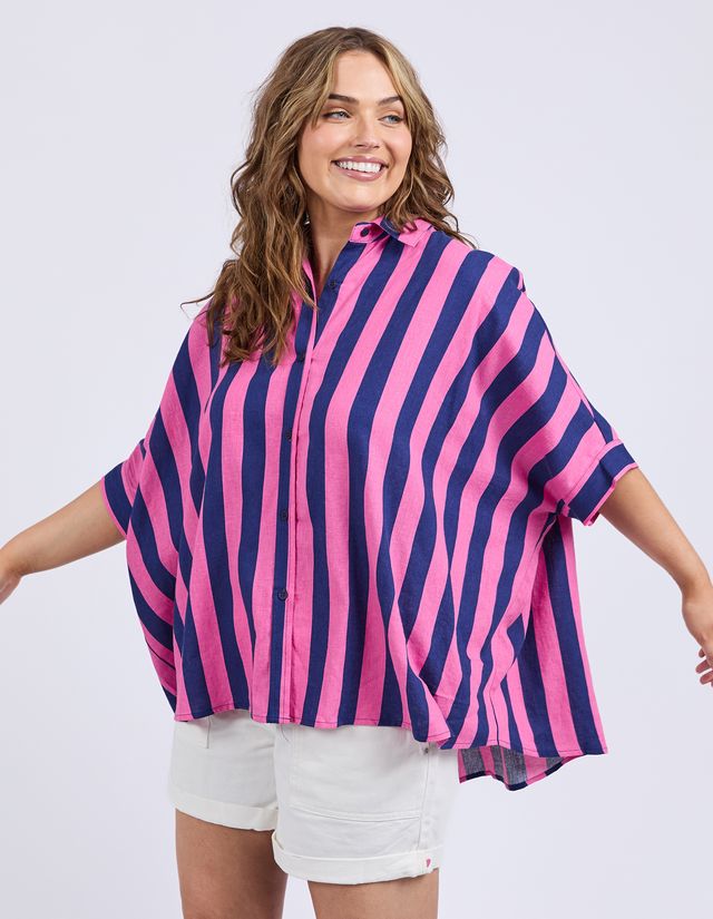 Elm Palermo Stripe Shirt - Blue/Pink