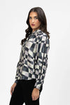 Seeking Lola Zoe Blouse - Pastel Geo