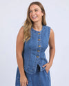 Foxood Abbott Vest - Mid Blue
