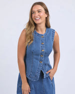 Foxood Abbott Vest - Mid Blue