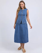 Foxood Abbott Vest - Mid Blue