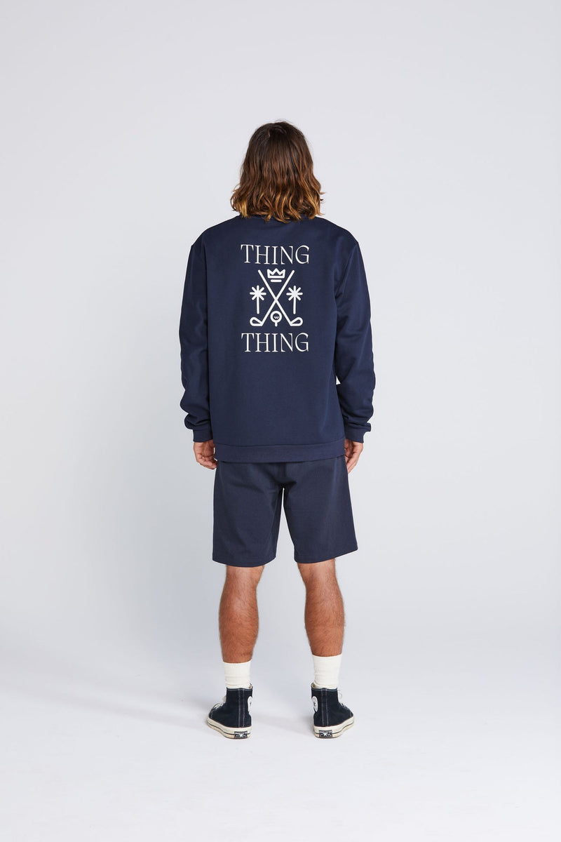 Thing Thing Crew Jumper - Deep Navy Crew Thing
