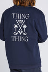 Thing Thing Crew Jumper - Deep Navy Crew Thing