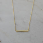 Sophie Bar Necklace - Gold