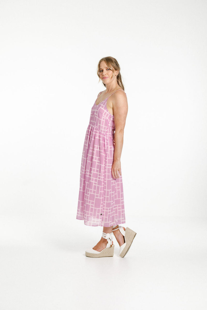 Home-Lee Adaline Dress - Pink Bloom