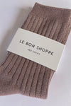 Le Bon Shoppe Her Socks - Jute Glitter