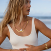 Pāmu Valentina Necklace – Classic Herringbone Chain