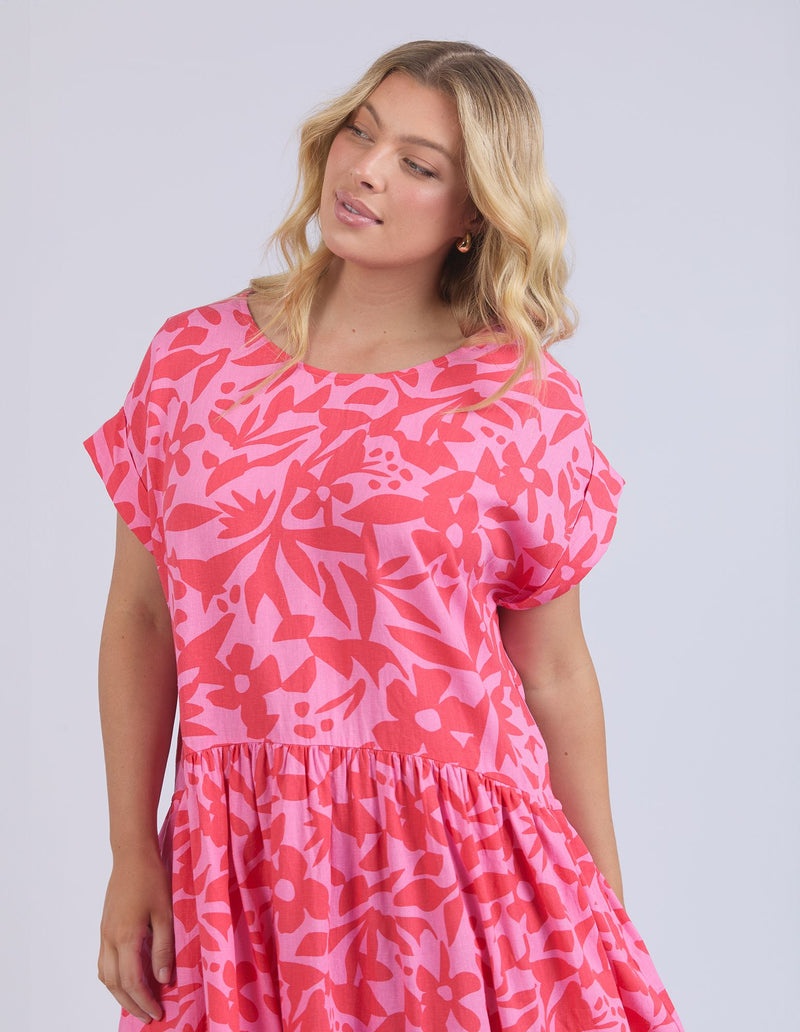 Elm Sunset Hour Dress - Strawberry