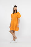Leila + Luca Luminous Mini Dress - Orange Linen