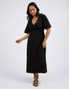 Foxwood Bronte Linen Dress - Black