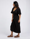 Foxwood Bronte Linen Dress - Black