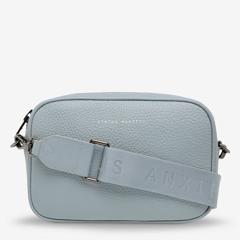 Status Anxiety Plunder Bag with Webbed Strap - Powder Blue